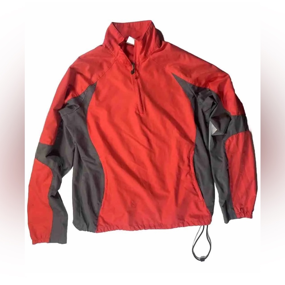 Nike Climafit Golf Shirt Womens S Salmon 1/4 Zip Wind Rain Jacket